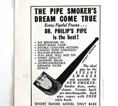 Dr Philips Tobacco Pipe 1952 Advertisement Smoking Accessories Vintage D... - $19.99