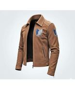 Attack on Titan Scout Regiment Jacket  Brown Suede Wings of Liberty Bomber - $285.00