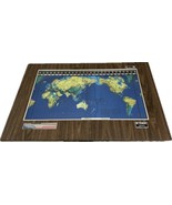 Vintage GEOCHRON by KILBURG LIGHTEDROTATING MAP CLOCK WORLD OAK Boardroo... - €1.470,46 EUR