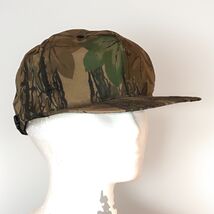 Tree Bark Camouflage Trucker Hat Duck Bay Zip Back Hunting Cap Vintage 80s - $22.06