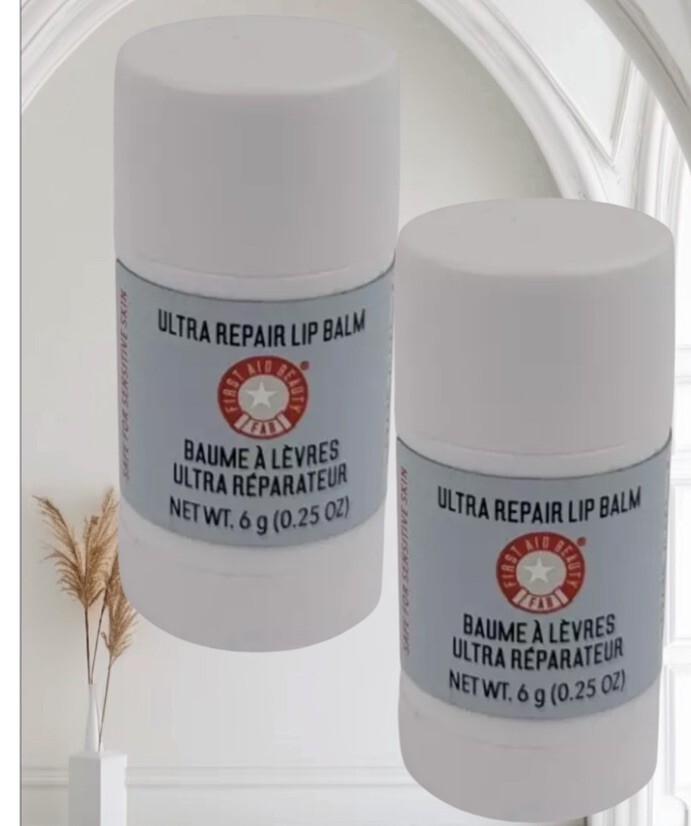 2 pk First Aid Beauty Ultra Repair Lip Balm Instantly Hydrate Leave Lip ... - $25.17