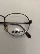 Vtg NOS Round Antique Bronze Round St. Moritz Metal Frame Glasses  51-19-145 - £19.65 GBP