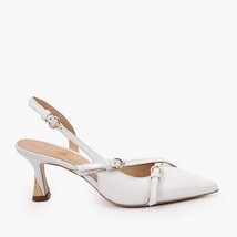 The Atlantic White Leather Slingback Women Sandal image 6