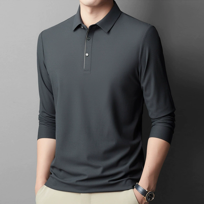 Men&#39;s Long Sleeve Rugby Polo Shirt - $55.35 CAD