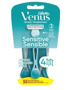 Gillette Venus Simply 3 Sensitive Women Disposable Razors Elixir 4pk - $32.67