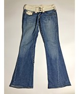 True Religion Women&#39;s Bootcut Denim Jeans Size 26 TRBJ  MADE IN USA whit... - £28.67 GBP