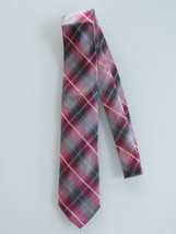 Calvin Klein (NWT) Men&#39;s Plaid Slim Silk Tie - £19.77 GBP