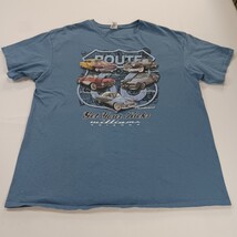 Delta Pro Weight T-Shirt Men's XL Blue Cotton Graphic T-Shirt Get Your Kicks image 12