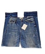 Kancan Mordekaiser High Rise Dad Jeans Size 7/27 Dark Wash Distressed Hem - $66.53 CAD