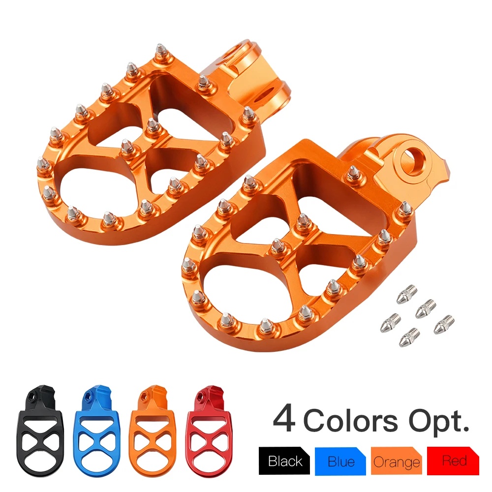 Motorcycle Foot Rests Pegs Footrest Pedal for KTM EXC EXCF 125 250 350 4... - $31.07