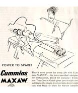 1958 Cummins Maxaw Electric Saw Advertisement Vintage Power Tool DWPP17 - €17,13 EUR