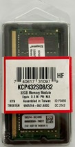 Kingston - KCP432SD8/32 - 32GB DDR4 Sdram Memory Module - £111.84 GBP