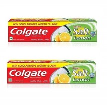 Colgate Anticavity Active Salt Lemon Toothpaste - 200 gm x 2 pack Free s... - $26.49