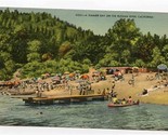 A Summer Day On The Russian River Linen Postcard 1948 Guerneville - £4.72 GBP