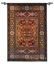53x75 Chateau Medallion Royal French Filigree Tapestry Wall Hanging - £230.20 GBP