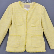 Banana Republic Women Jacket Size 6 Yellow Stretch Preppy Academia Long ... - £12.03 GBP