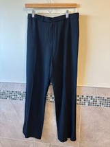 Nwot Ralph Lauren Black Label Wool Blend Black Dress Pants Sz 10 Made In Usa - £79.38 GBP