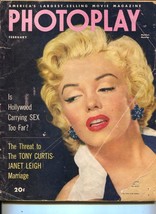 Photoplay-Marilyn Monroe-Betty Grable-Jane Wyman-Rita Hayworth-Feb-1953 - £42.62 GBP