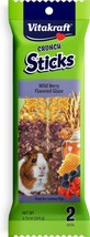 [Pack of 2] Vitakraft Guinea Pig Crunch Sticks Wild Berry Flavored Glaze 2 Pack - £20.03 GBP