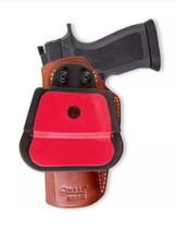 Fits CZ P-10 F 9mm Full Size 4.5”BBL Leather Paddle Holster With Open Top #1493# image 6