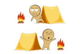 Camping Clipart, Backpacking Clip Art, Camp Clipart, Characters clipart,... - £2.78 GBP