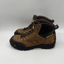 Caterpillar Threshold Waterproof  Steel toe Men&#39;s Brown Leather Sz 10.5 - £51.43 GBP