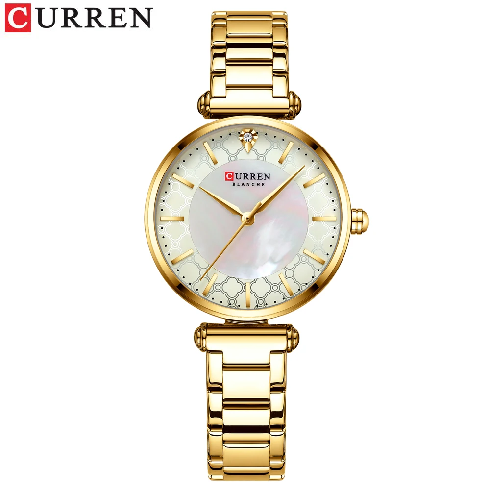 Feminino  Watch for Women  Gold Waterproof Quartz Clock Stainless steel Business - $41.00