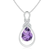 Authenticity Guarantee

ANGARA Amethyst Infinity Pendant with Diamond &#39;X&#39; Mot... - $269.10+