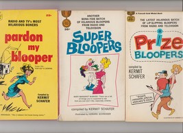 6 - yes, six - Blooper books by Kermit Schafer - vintage paperbacks - £35.39 GBP