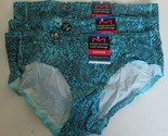 3 Maidenform Sweet Nothings Hipsters Size 8 Teal Print Style DM0003 - $18.76