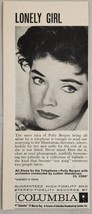 1959 Print Ad Columbia Stereo Hi-Fi Records Polly Bergen Lonely Girl - $9.88