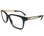 Versace Eyeglasses Frames MOD.3218 GB1 Black Gold Medusa Logos Square 53... - $102.63