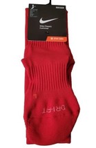 New Nike Classic Red Knee High Dri-Fit Cushioned Stay Cool Soccer Sock Men 6-8  - £11.35 GBP