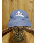  COORS LIGHT Beer Embroidered Gray 6-Panel Baseball Cap Hat One Size Sna... - $12.23