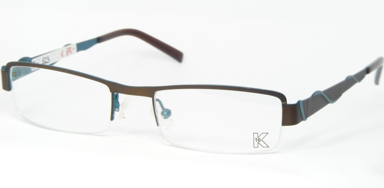 Brillenmann K16 K1193 593 BROWN-BRONZE /TEAL EYEGLASSES 49-18-135mm (NOTES) - $50.56