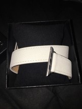V-Moro 38mm Leather White Band with Metal Clasp fits/for Apple - $25.74
