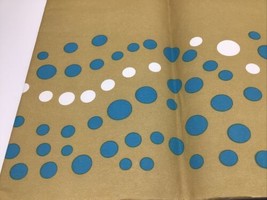 Tablecloth Table Cover Printed Paper 70x48 Kraft Brown Bubbles Polka Dots Unused - £12.52 GBP