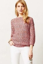 NWT ANTHROPOLOGIE ALIZARIN MARLED PULLOVER by KAIN LABEL S - £57.06 GBP