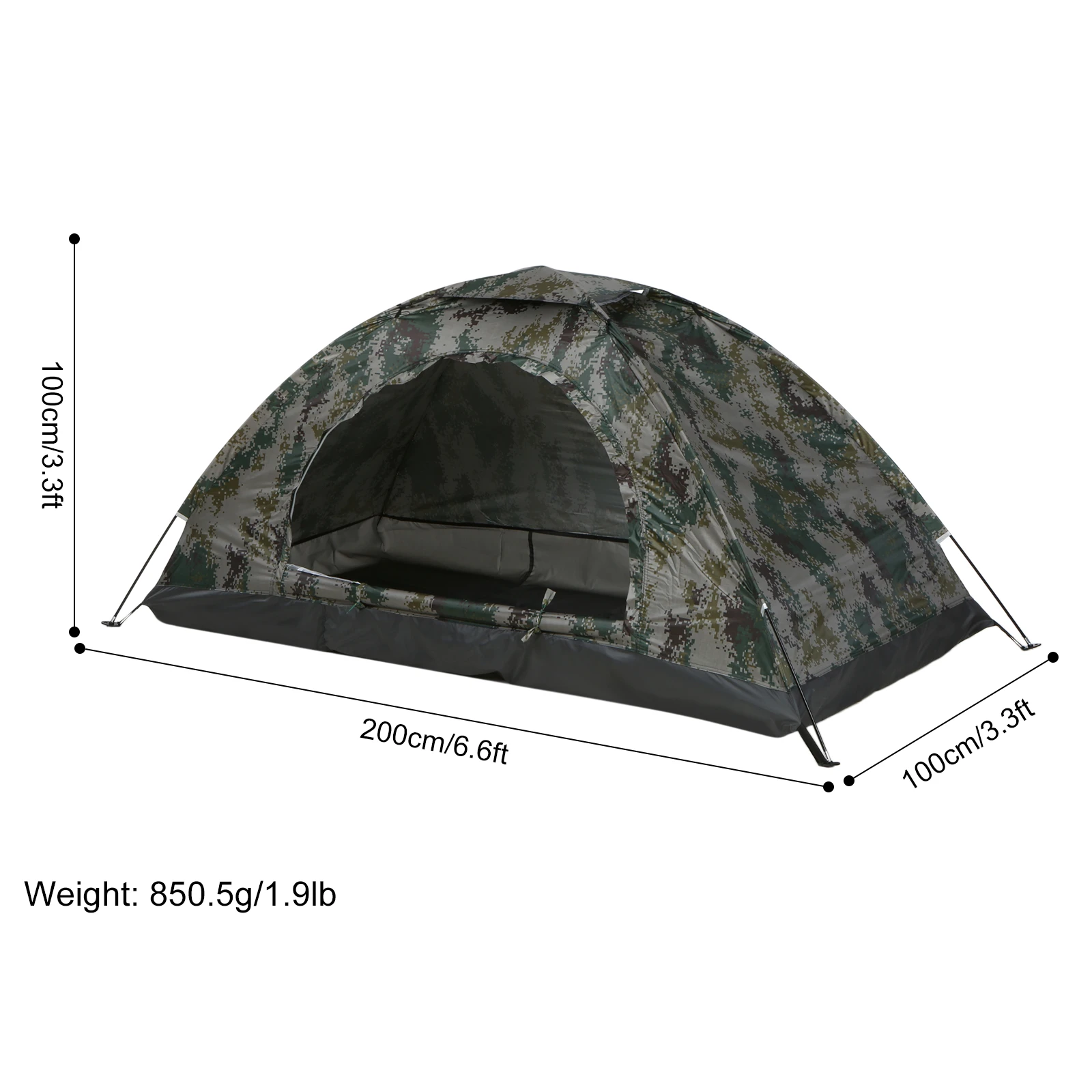 Sporting Single Layer Ultralight Camping Tent Portable Tent Anti-UV Coating UPF  - £38.53 GBP