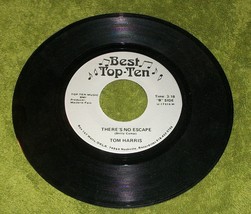Vtg 45 Record Tom Harris Rodeo Cowboy Wife Theres No Escape Watts Ok Best Top 10 - £43.00 GBP