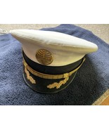 VINTAGE RARE PAN AM CAPTAIN AIRLINE PILOT VISOR WITH PANAM HAT BADGE M -... - €594,52 EUR