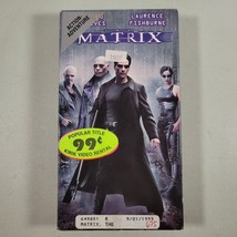 Matrix VHS Movie 1999 First Print Starring Keanu Reeves Laurence Fishburne - £26.03 GBP