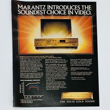 Vintage 1980&#39;s Marantz VR-200 Beta VCR Magazine Print Ad Color 8 x 11 - $6.62