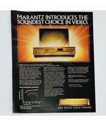 Vintage 1980&#39;s Marantz VR-200 Beta VCR Magazine Print Ad Color 8 x 11 - $9.12 CAD