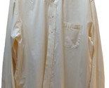 Izod Solid yellow Men&#39;s button down dress shirt LT large tall long sleev... - £7.81 GBP