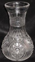EAPG early 1900s STARRED LOOP PATTERN Pressed Glass Vase GEORGE  DUNCAN ... - $1,192.57 MXN