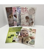 Hello Dolly Magazine Lot 6 Issues Reborn Dolls Lifelike Dolls Secrist Craft - $29.69