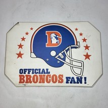 Vintage Denver Broncos National And American Football Conference Placemat Table - £14.35 GBP