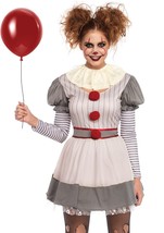 Leg Avenue Women&#39;s 2 PC Creepy Clown Costume Medium/Large - £64.20 GBP