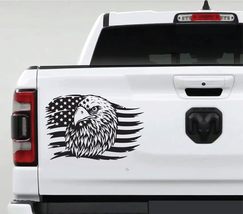 AnyStickerYouWant - Distressed American Flag with Badass Eagle Vinyl Decal Stick - $14.99